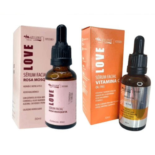 Sérum facial Rosa Mosqueta +Sérum Vitamna C Generiqe - Minha loja